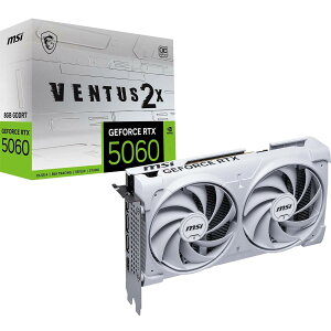 MSI GeForce RTX 5060 8G VENTUS 2X OC WHITE �O���t�B�b�N�X�{�[�h VD9186