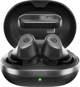 SteelSeries �Q�[�~���O���C�����X�C���z�� Arctis GameBuds ���C�����X �Q�[�~���O�C���z�� PS5 Switch PC �X�}�z�Ή� 2.4GHz Bluetooth 5.3 �m�C�Y�L�����Z�����O ANC �}���[�d IP55�h�o�h�� �u���b�N 61680