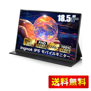 Ingnok oC j^[ 18.5C` oCfBXvC 100%sRGB FHD  IPStpl USBType-C miniHDMI FreeSyncΉ PS4/XBOX/Switch/PC/MacȂǑΉ