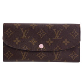 【P2倍 6/1 0時 ～ 6/2 24時】ルイヴィトン LOUIS VUITTON 長財布 モノグラム ポルトフォイユ・エミリー ローズバレリーヌ M61289