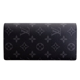 【P2倍 4/20 0時 ～ 4/21 24時】ルイヴィトン LOUIS VUITTON 長財布 モノグラム・エクリプス ポルトフォイユ・ブラザ M61697