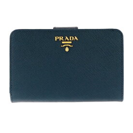 プラダ PRADA 二つ折り財布 レディース ブルー 1ML225 QWA F0016 BLUETTE