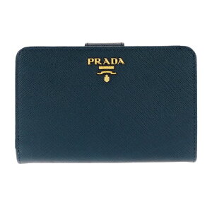PRADA プラダ 二つ折り財布 レディース ブルー 1ML225 QWA F0016 BLUETTE
