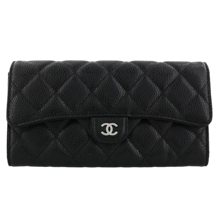 楽天市場】シャネル CHANEL 長財布 レディース マトラッセ ブラック 
