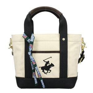 �r�o���[�q���Y �|���N���u BEVERLY HILLS POLO CLUB �g�[�g�o�b�O ���f�B�[�X �z���C�g BH1006N IV/BK/BK