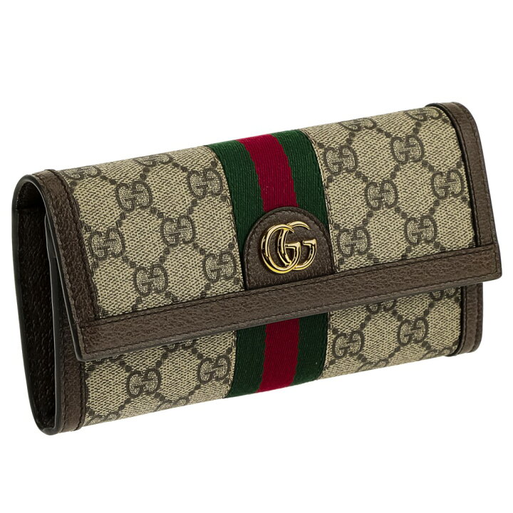 楽天市場】グッチ GUCCI 長財布 レディース オフィディア ブラウン 