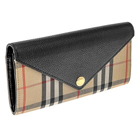 【P5倍 3/29 10時～4/1 24時】バーバリー BURBERRY 長財布 レディース ブラック 8026108 BLACK