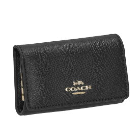 【P5倍 1/17 0時〜1/20 24時】コーチ アウトレット COACH キーケース レディース ブラック 76741 IMBLK