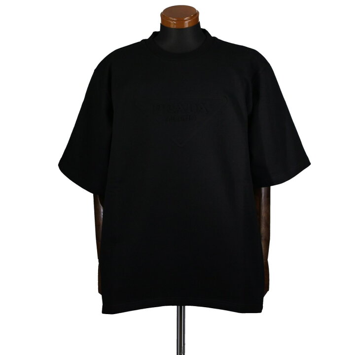 楽天市場】プラダ PRADA Tシャツ メンズ Lサイズ ブラック UJN773 S 