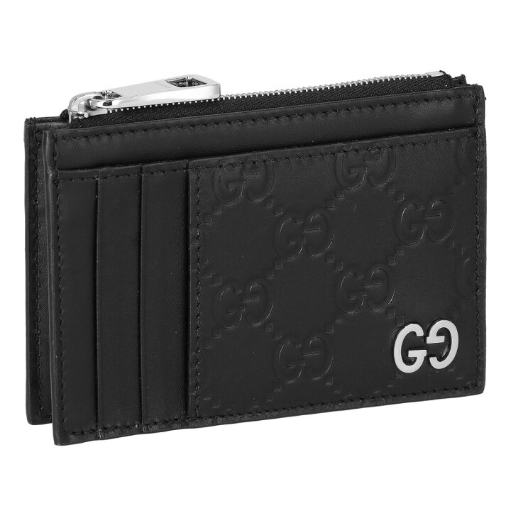 楽天市場】グッチ GUCCI カードケース メンズ シグネチャー ブラック 