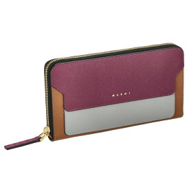 マルニ MARNI 長財布 レディース PFMOE11U09 LV520 Z563N PLUM ASH MOCA