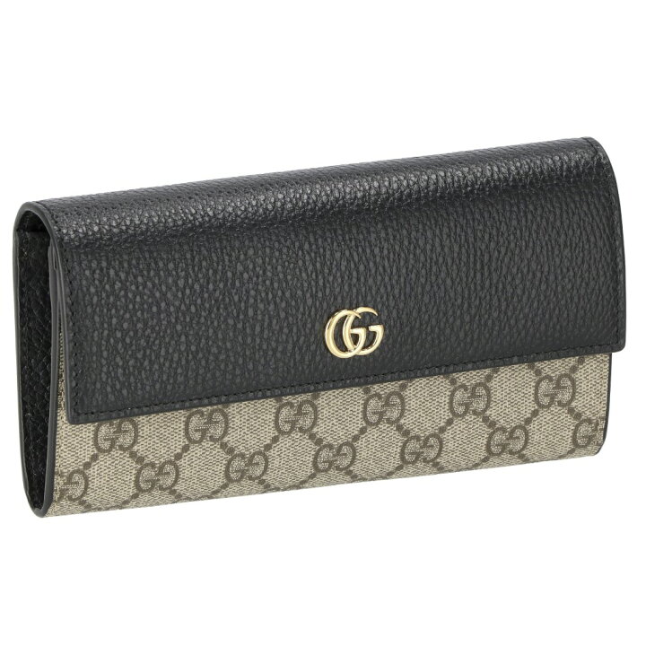 楽天市場】グッチ GUCCI 長財布 レディース GG マーモント ブラック  