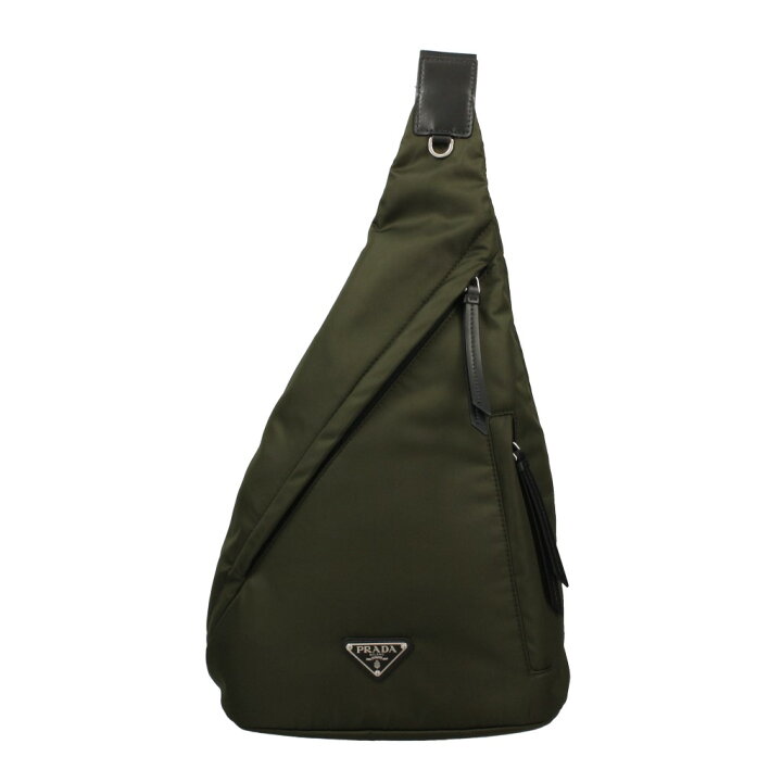 楽天市場】PRADA プラダ ボディバッグ メンズ ロゴ グリーン 2VZ092 V 