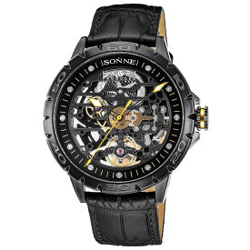 SONNE ゾンネ 腕時計 メンズ ブラック H023BK-BK プレゼント ギフト 実用的