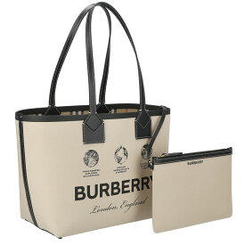 バーバリー BURBERRY トートバッグ レディース ポーチ付き ベージュ 8063120 A1435 A4収納可