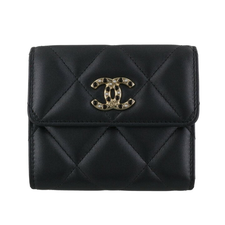 楽天市場】シャネル CHANEL 三つ折り財布 折財布 ミニ財布 レディース 