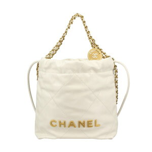 �V���l�� �n���h�o�b�O ���f�B�[�X �V���l�� 22 �~�j�n���h�o�b�O �z���C�g CHANEL AS3980 B08037 10601 �z���C�g