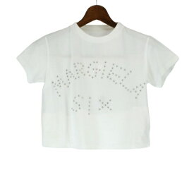 エムエム6 メゾンマルジェラ Tシャツ 半袖 レディース ホワイト MM6 MAISON MARGIELA S62GD0121S23588 100 WHITE M ロゴ