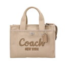 【P5倍 7/9 0時〜7/11 2時 】コーチ トートバッグ レディース カーゴ トート 26 ベージュ COACH CP164 LHVRA DARK NATURAL