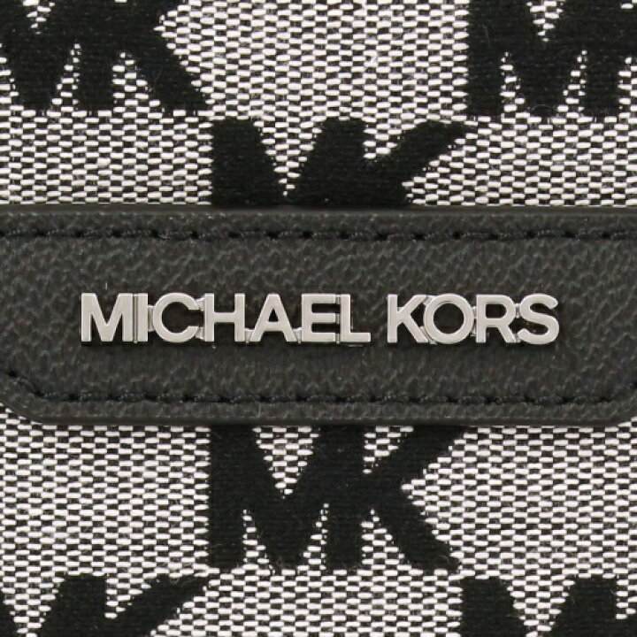 MICHAEL KORS ショルダーバッグ MKロゴパターン ホワイト・ブラック