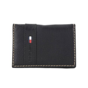 トミーヒルフィガー カードケース メンズ ブラック TOMMY HILFIGER 31TL200011 SUPERWAXY BK トミー・ヒルフィガー