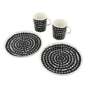 }bR yAZbg }OJbv v[g BREAKFAST SET2PCS MP ubN marimekko 071605 190 WHITE/BLACK