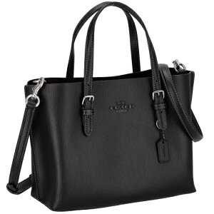 COACH ハンドバッグ ギャザー レザー 黒 ホースアンドキャリッジ 
