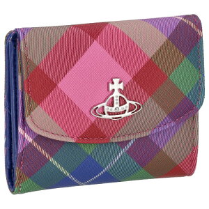 BBAEGXgEbh ܂z fB[X SAFFIANO PRINTED }`J[ Vivienne Westwood 51150033W G301 CANDY TARTAN