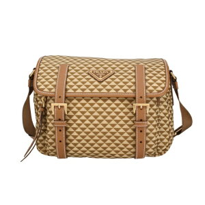 �v���_ �V�����_�[�o�b�O ���f�B�[�X �g���C�A���O�����S �u���E�� PRADA 1BD383 V OOO 2HGX F098L CARAMEL