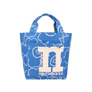 �}�����b�R �n���h�o�b�O ���f�B�[�X MONO MINI TOTE PIIRTO UNIKKO �u���[ marimekko 094152 580 Blue/Off White