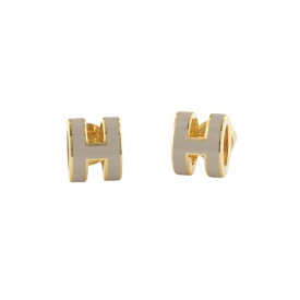 【P2倍 7/9 0時〜7/11 2時 】エルメス ピアス レディース MINI POP H ブラウン HERMES H608002F MARRON GLACE