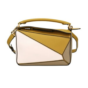 ���G�x �n���h�o�b�O ���f�B�[�X �p�Y���o�b�O �X���[�� LOEWE A510S21X55 4025 OCHRE x SOFT WHITE