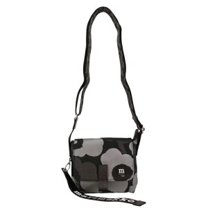 �}�����b�R �V�����_�[�o�b�O ���f�B�[�X MINI MESSENGER UNIKKO �u���E�� marimekko 94808 990 Grey/Dark Grey/Black