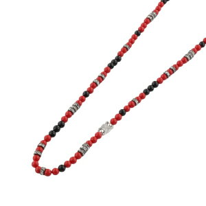 �Z���[�k �l�b�N���X �����Y SAN ONOFRE TRIOMPHE NECKLACE ���b�h CELINE 461OT 6OGB 27SR BLACK/RED/SILVER