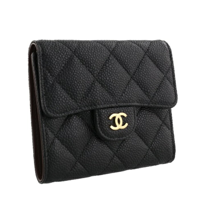 楽天市場】シャネル CHANEL 三つ折り財布 マトラッセ ブラック AP0231  
