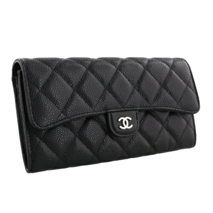 楽天市場】シャネル CHANEL 長財布 レディース マトラッセ ブラック  