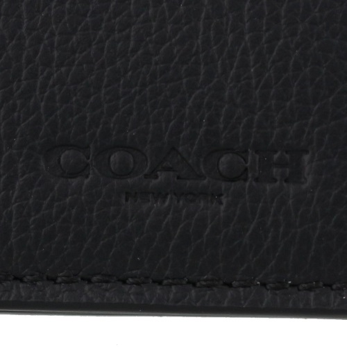 COACH OUTLET コーチ アウトレット 三つ折り財布 メンズ ブラック F23845 BLK | GINZA LoveLove（銀座ラブラブ）