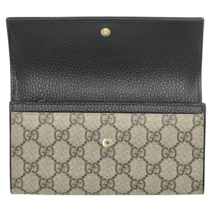 楽天市場】グッチ GUCCI 長財布 レディース GG マーモント ブラック 