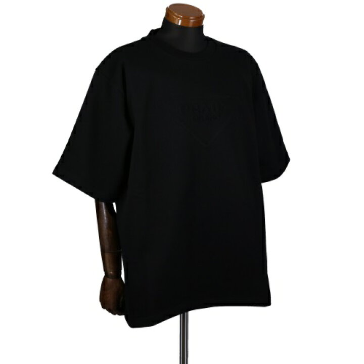 楽天市場】プラダ PRADA Tシャツ メンズ Lサイズ ブラック UJN773 S 