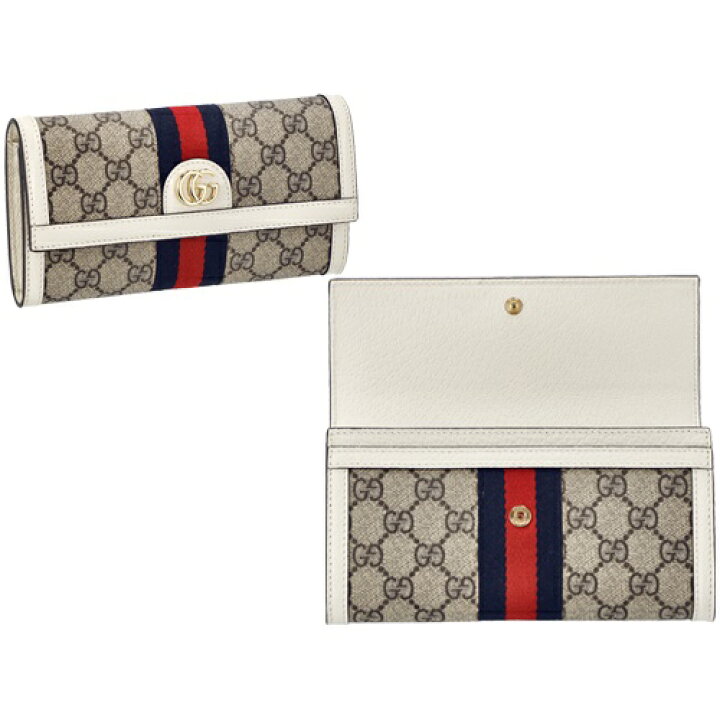 楽天市場】グッチ GUCCI 長財布 レディース オフィディア ホワイト 