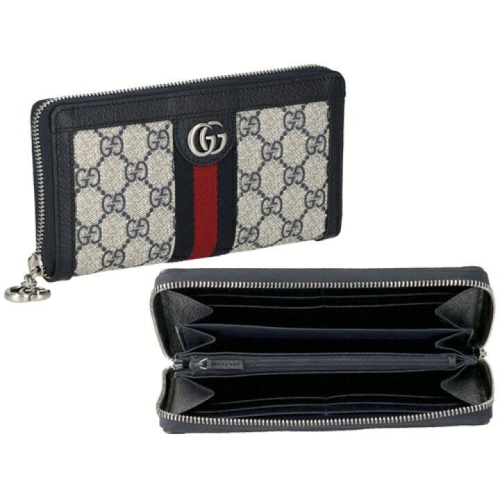 楽天市場】グッチ GUCCI 長財布 レディース オフィディア ブルー 