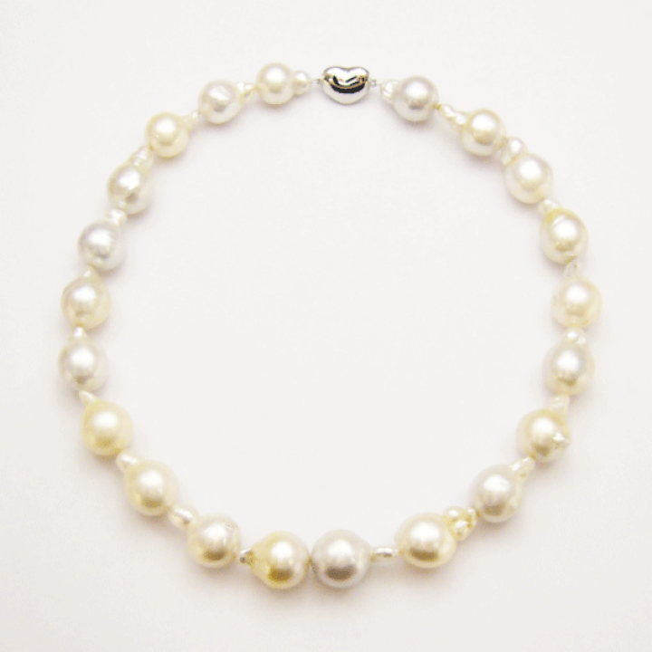 ♦南洋パール　鑑別書付き。 楽天市場】[送料無料]南洋パールネックレス 12〜15.4mm【鑑別書付