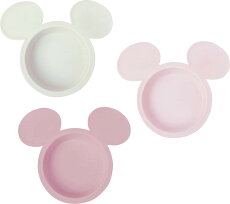 アイコン小皿3枚セットミッキーマウスエクリュシリーズブルーピンクディズニー日本製ベビー食器錦化成あす楽A倉庫