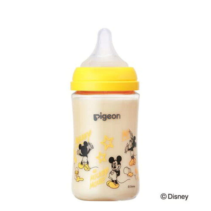 楽天市場 ピジョン 母乳実感 哺乳びん プラスチック製 Disney 22年2月発売商品 240ml 乳首 Mサイズ ディズニー ミッキー柄 広口タイプ 哺乳瓶 拒否 Pigeon 在庫有時あす楽 B倉庫 ママとベビーのlove Peace