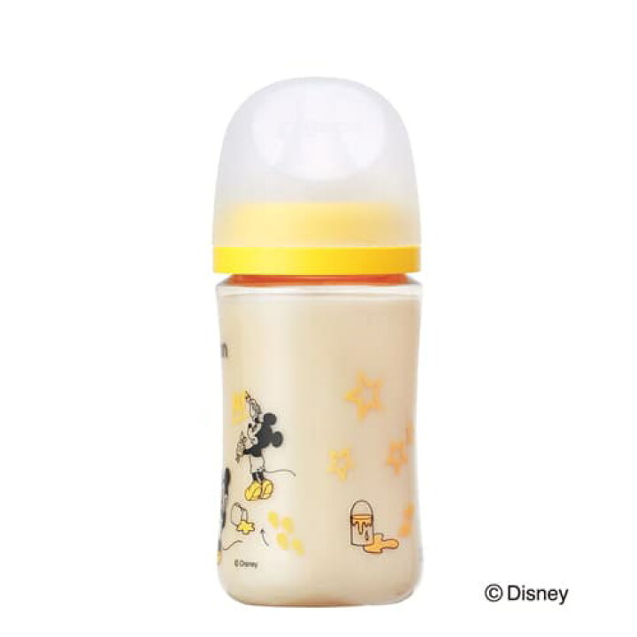 母乳実感 ピジョン 1個 240ml Disney プラスチック 哺乳びん 素敵な 哺乳びん