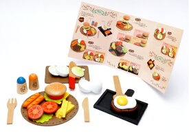 送料無料 洋食屋さんセット G05-1173 はじめてのおままごと ウッディプッディ 木製 キッチン 雑貨 マグネット 木のおもちゃ WOODYPUDDY ディンギー 出産祝 プレゼント A倉庫 送料無料（一部除く）