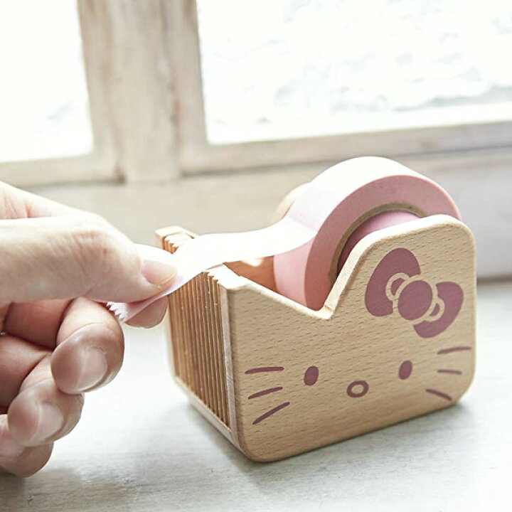 楽天市場】ハローキティ マスキングテープカッター 木製 HELLO KITTY 