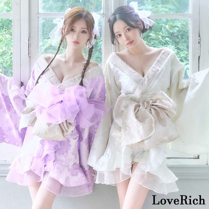 楽天市場】花魁 コスプレ 着物ドレス キャバドレス 和柄 豪華帯付き 和 