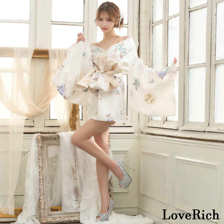 真紅の花魁 - LoveRich(ラブリッチ) 【LoveRich】レース 花魁 ミニ丈