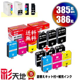 BC385XL BC-386XL用 大容量 詰め替えインク キット付 + 補充インク(顔料黒6回分/カラー2回分) 宅配便 送料無料 キヤノン用 インクボトル (BC385 BC386 PIXUS TS6730 BC 385 BC 386 BC-385 BC-386 PIXUS TS6630)